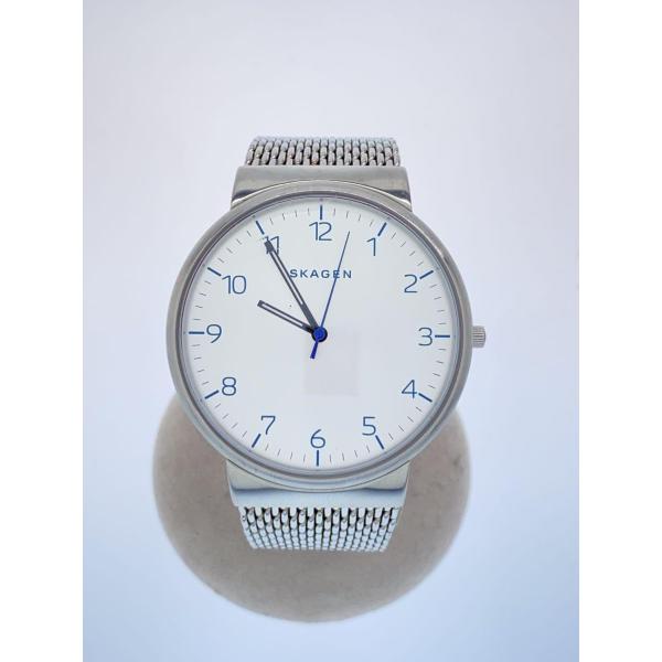 SKAGEN◆クォーツ腕時計/アナログ/ステンレス/SLV/SLV/SKW6163/キズ有