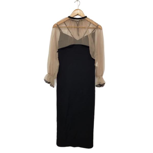 AMERI◆キャミワンピース/S/ポリエステル/BLK/02210530883