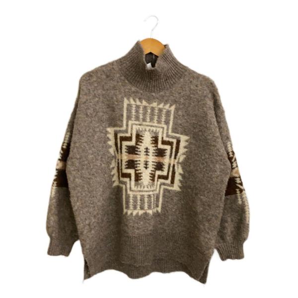 PENDLETON◆ニット・セーター(厚手)/FREE/ポリエステル/BRW/3575-4102//