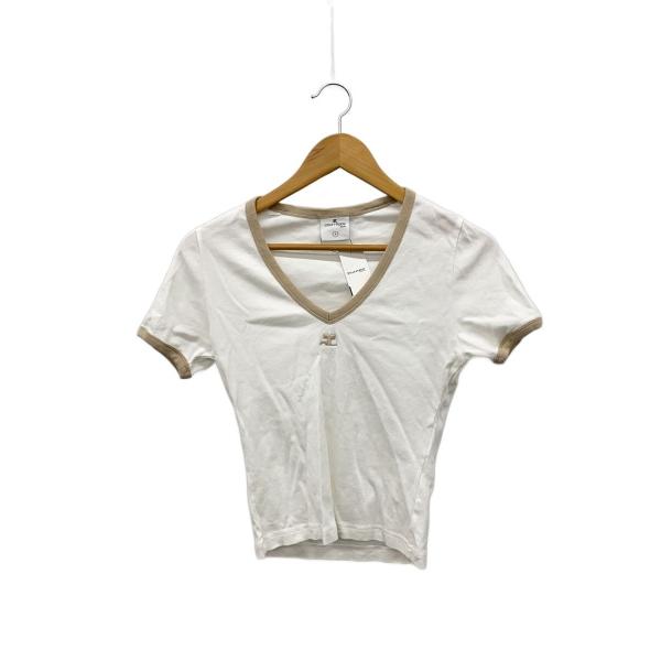 Courreges◆Tシャツ/S/コットン/WHT/224JTS137JS0070B131//