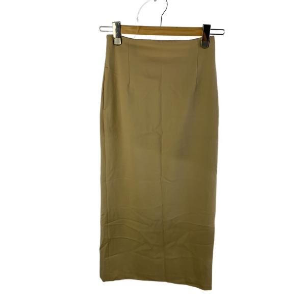 AURALEE◆スカート/0/ウール/ベージュ/無地