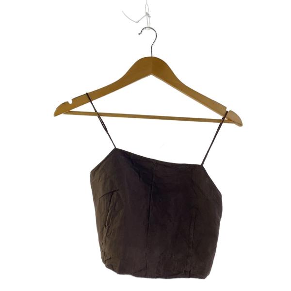 AURALEE◆LINEN WEATHER CAMISOLE/0/リネン/ブラウン/A23ST05L...