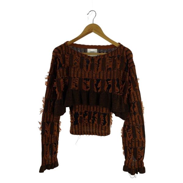 AMERI◆ニット・セーター(薄手)/M/オレンジ/0124201810300