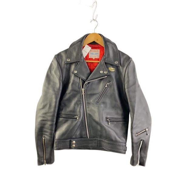 Lewis Leathers◆CYCLONE/サイクロン/ダブルライダースジャケット/36/レザー/...