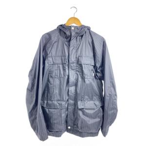 STUSSY◆ナイロンジャケット/M/ポリエステル/BLK/ストライプ/rn94974 ca28629
