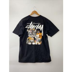 STUSSY◆Tシャツ/L/コットン/BLK/...の詳細画像1
