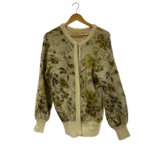 AMERI◆別注/3WAY NOSTALGIC RUG KNIT/FREE/ナイロン/CRM/総柄/...