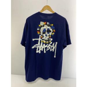 STUSSY◆スカル/ブロック/Tシャツ/90...の詳細画像1