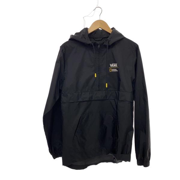 VANS◆×nationalgeographic//アノラックパーカー/S/ナイロン/BLK/VNO...