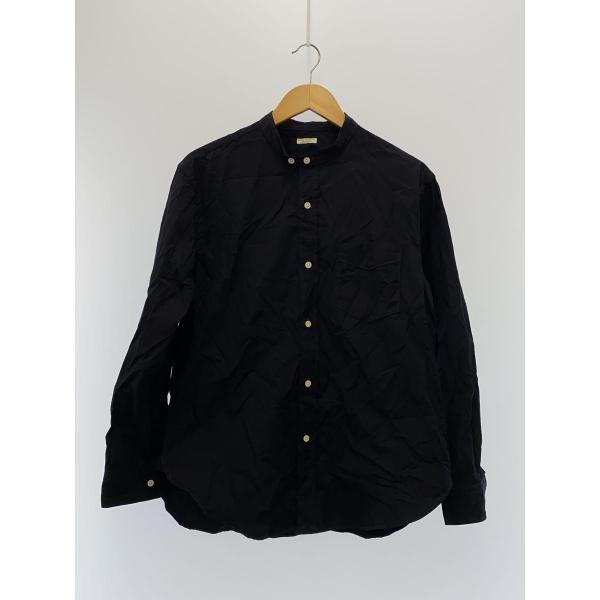 PHIGVEL◆BAND COLLAR DRESS SHIRT/長袖シャツ/1/コットン/BLK/無...