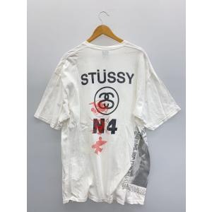STUSSY◆Tシャツ/XL/コットン/WHT...の詳細画像1