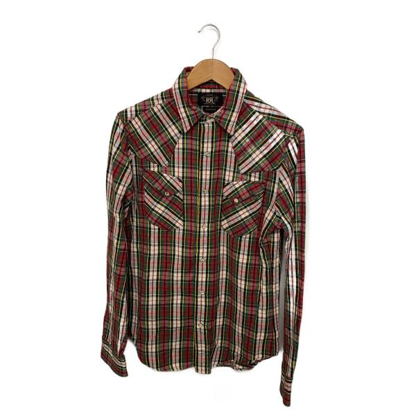 RRL◆長袖シャツ/プレイドチェックネルウエスタンシャツ/S/コットン/マルチカラー/チェック