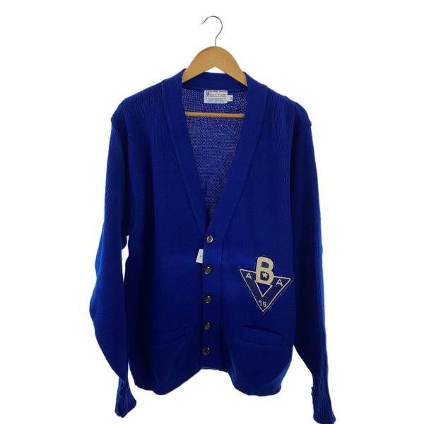 50s/EAST-TENN/レタードカーディガン/42/アクリル/BLU