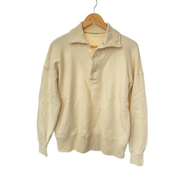 Olde Homesteader◆STAND COLLAR LONG SLEEVE ECRU/スウェ...