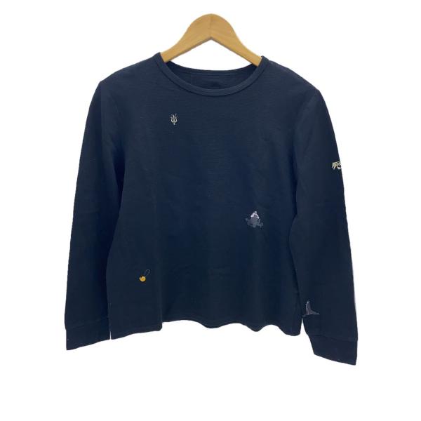 AMERI◆長袖Tシャツ/FREE/コットン/BLK/01320931380