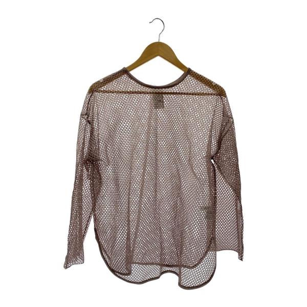 AMERI◆長袖カットソー/FREE/ナイロン/BRW/無地/02110131130