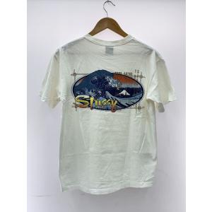 STUSSY◆Tシャツ/M/コットン/WHT/...の詳細画像1