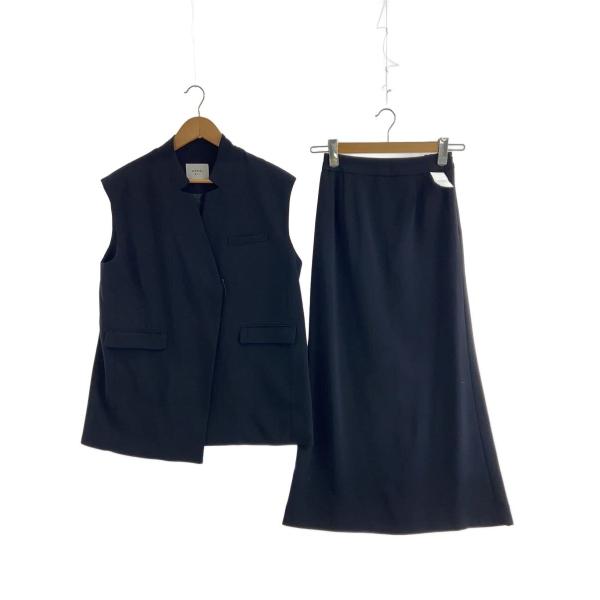 AMERI◆OTONA WRAP VEST SETUP/S/ポリエステル/NVY/021105512...