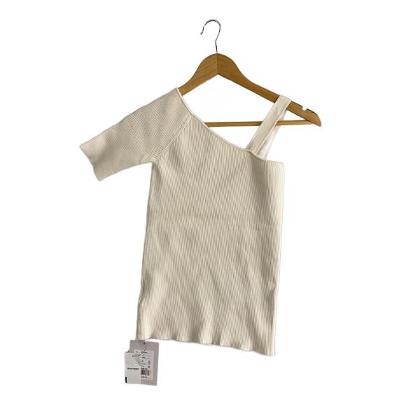 AMERI◆カットソー/FREE/レーヨン/WHT