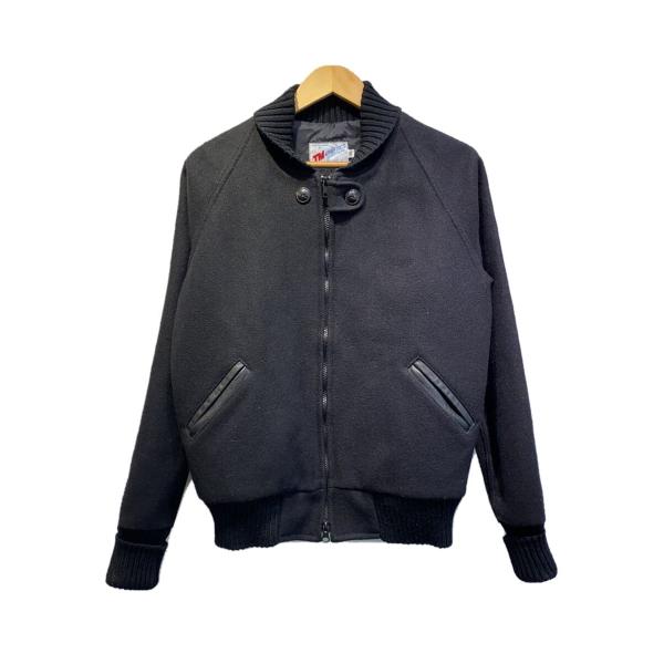 TM ATHLETICS◆ブルゾン/スタジャン/36/ウール/BLK