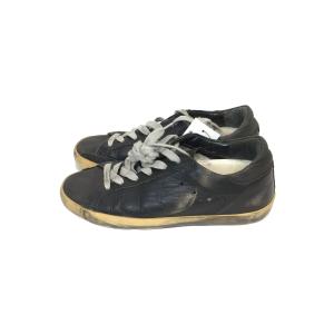 GOLDEN GOOSE◆ローカットスニーカー/35/ブラック/レザー/ビンテージ加工