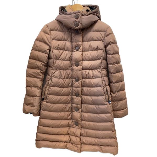 MONCLER◆ロングダウンジャケット/1/ナイロン/PNK/102-093-46332-50//