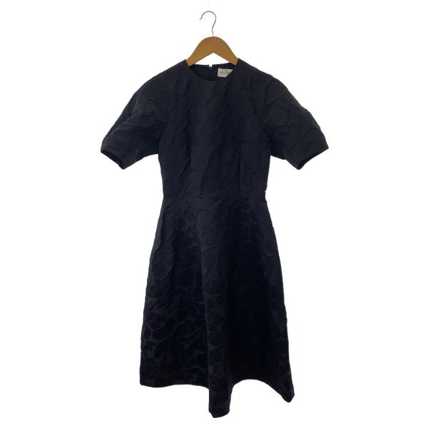 DESIGNWORKS◆半袖ワンピース/38/ポリエステル/BLK/3546-06-90000