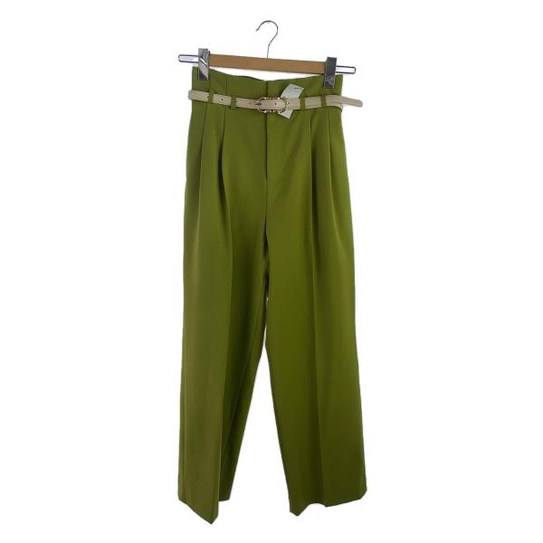 AMERI◆ボトム/S/ポリエステル/GRN/無地/01110820332