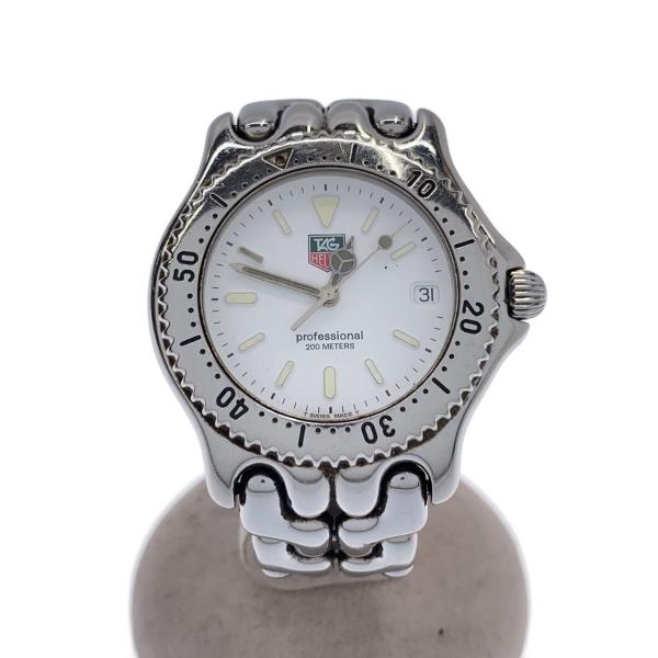 TAGHeuer◆クォーツ腕時計/アナログ/WHT/SLV/S90.806