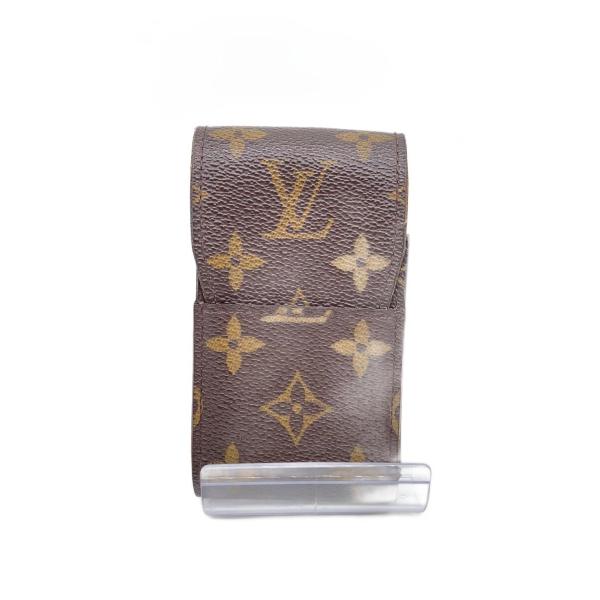 LOUIS VUITTON◆エテュイ・シガレット_モノグラム・キャンバス/PVC/BRW/総柄/レデ...