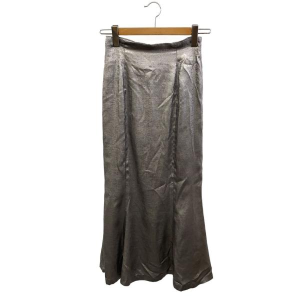AMERI◆スカート/M/ポリエステル/GRY/無地/01410980650