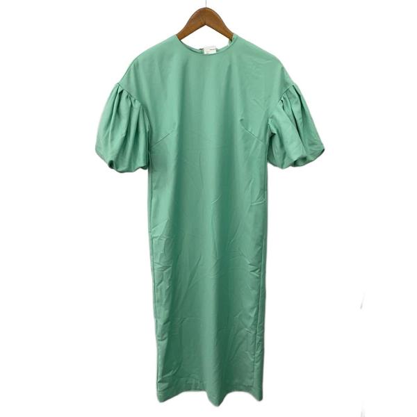 AMERI◆半袖ワンピース/M/ポリエステル/GRN/無地/02220591180
