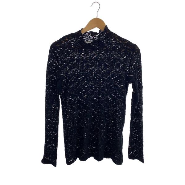 AMERI◆LACE COLORFUL CUT TOP/FREE/ナイロン/BLK/01220330...