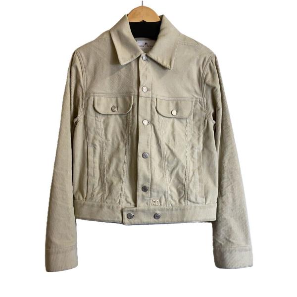 Courreges◆ジャケット/46/コットン/BEG/無地