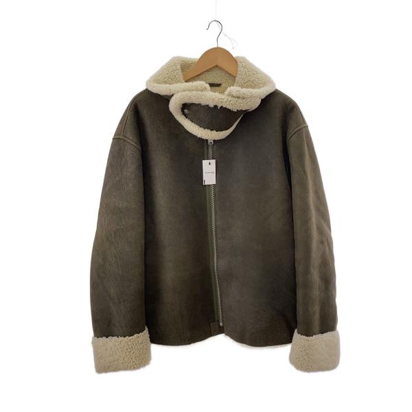 YEEZY◆SEASON 3/ボアジャケット/XL/レザー/KHK//