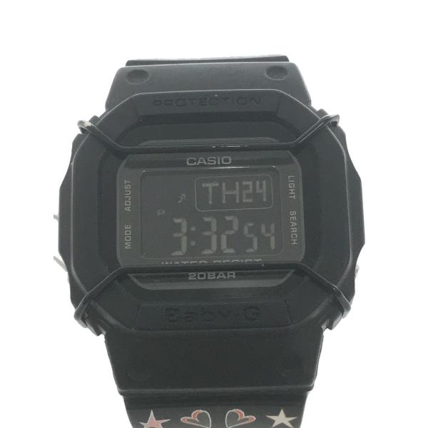 CASIO◆クォーツ腕時計・Baby-G/デジタル/ブラック