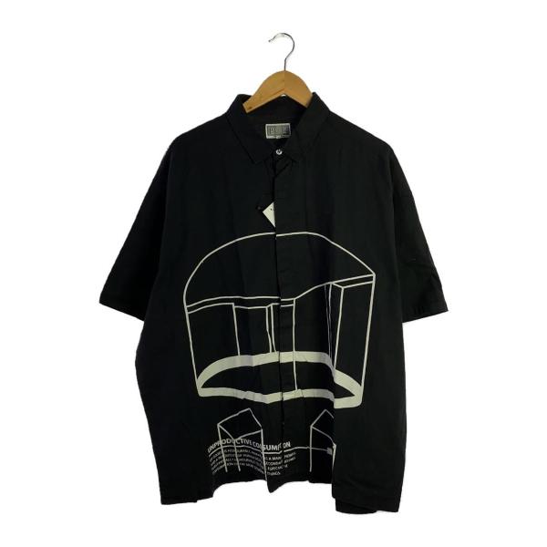 C.E(CAV EMPT)◆半袖シャツ/L/コットン/BLK/プリント