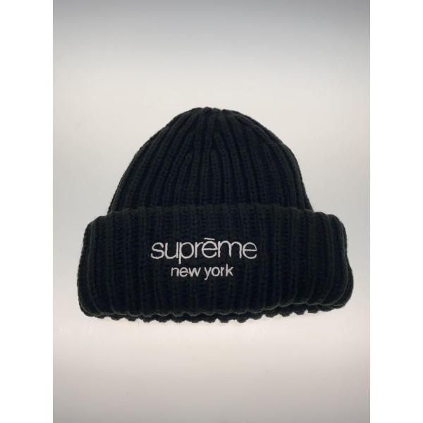 Supreme◆ニットキャップ/--/アクリル/BLK/メンズ