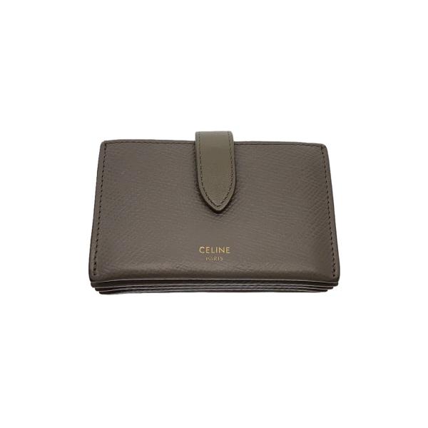 CELINE◆カードケース/--/BEG/レディース/※角スレ/内側汚れ有//