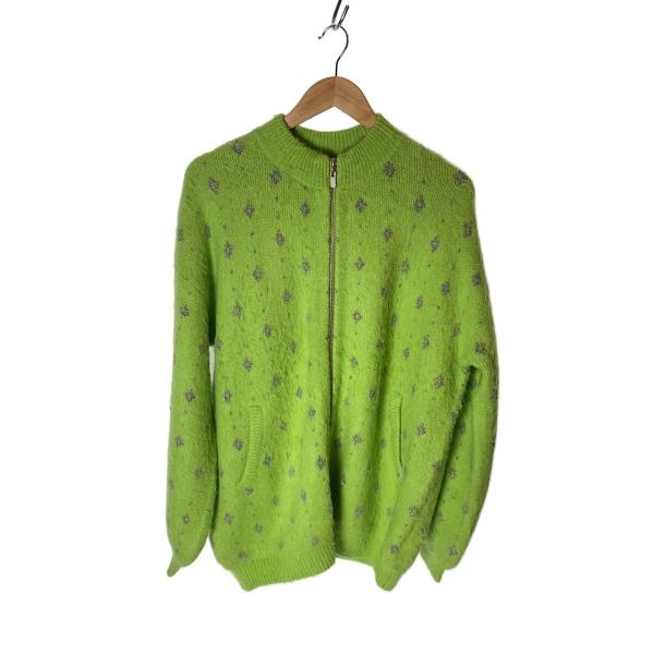 AMERI◆ジャケット/FREE/アクリル/GRN/総柄/01320120850