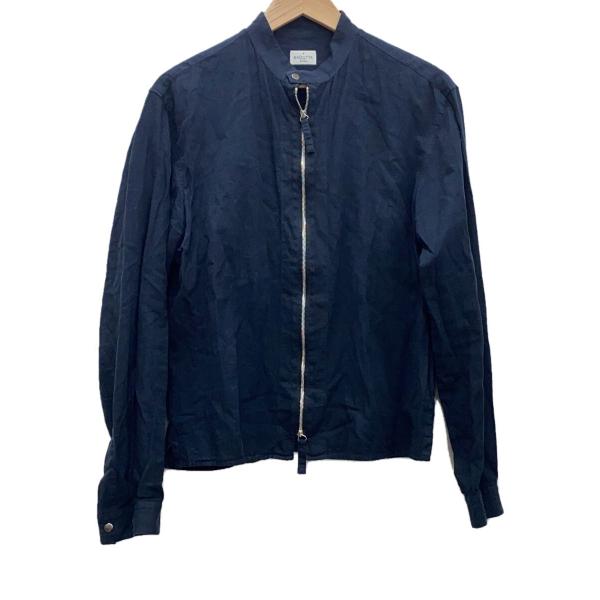 Bagutta◆ジャケット/M/リネン/NVY/BOBO_GLW 11827