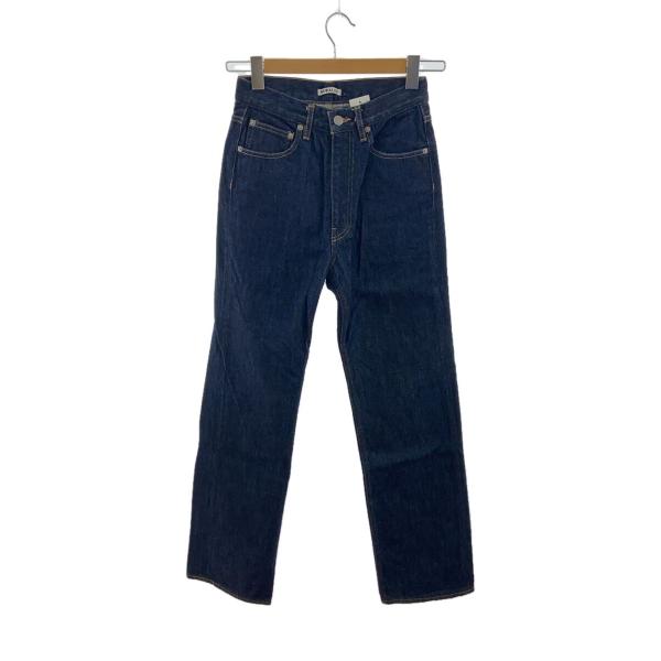 AURALEE◆HARD TWIST DENIM 5P PANTS/デニムパンツ/25/IDG/A0...