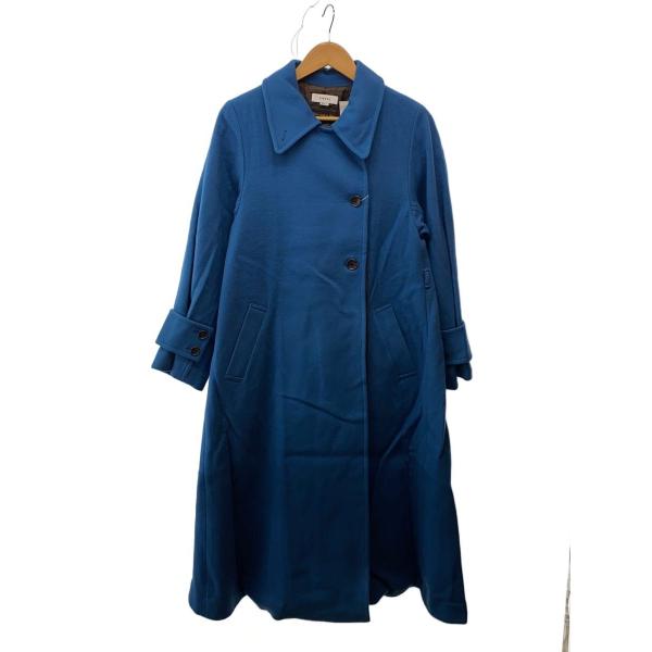 AMERI◆コート/S/ウール/BLU/0124207220850/EDGE FLARE WOOL ...