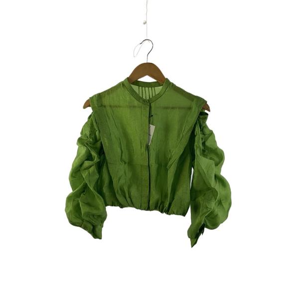 AMERI◆長袖ブラウス/FREE/ポリエステル/GRN/02410490650