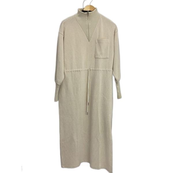 AMERI◆長袖ワンピース/S/ポリエステル/BEG/0224205610880