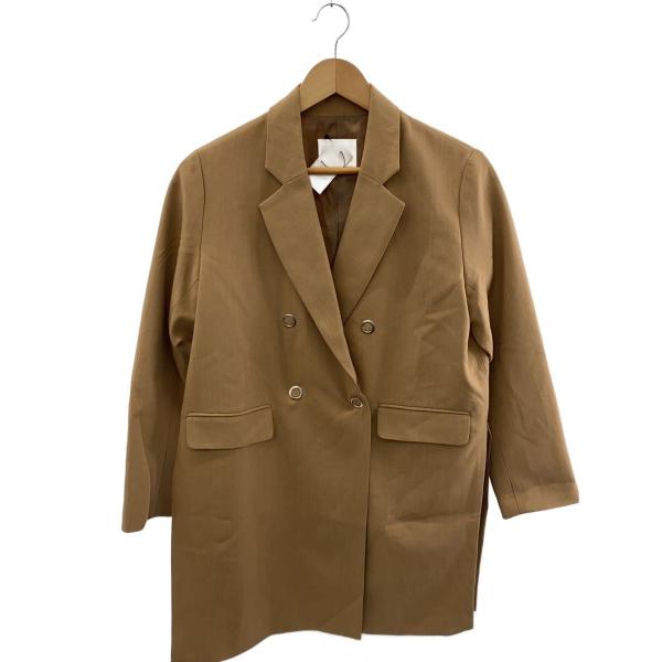 AMERI◆テーラードジャケット/FREE/ポリエステル/BEG/01010630050