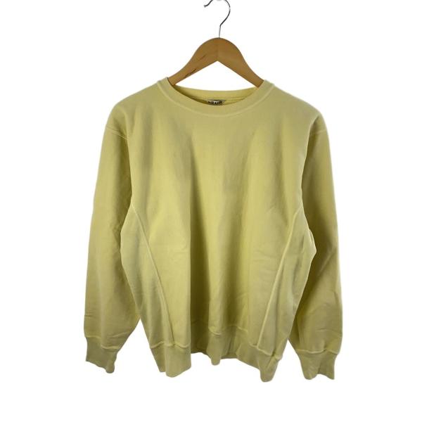 AURALEE◆J/SUPER MILLED SWEAT P/O/4/コットン/YLW/A20AP0...