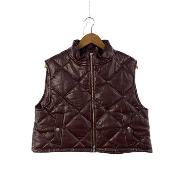 AMERI◆ベスト/FREE/フェイクレザー/BRD/0125206910400