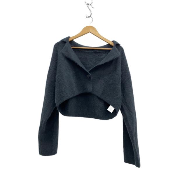 AMERI◆カーディガン(厚手)/FREE/ウール/GRY/0224201630010