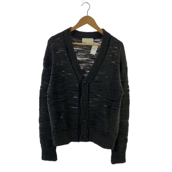 SIMPLY COMPLICATED◆カーディガン(厚手)/1/ウール/GRY/24SS5002MN...
